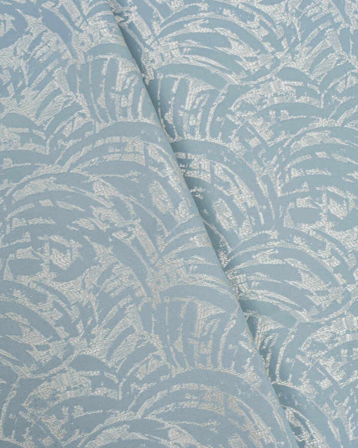 Siesta - Dusty Blue Ripple Fold Curtains - Image 2
