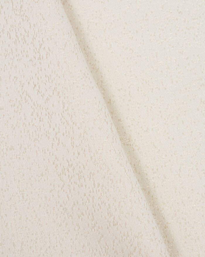 Swiss Dotted - Cream Ripple Fold Curtains - Image 2