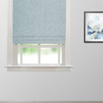 Swiss Dotted - Dusty Blue Roman Shades