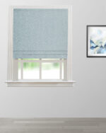 Swiss Dotted - Dusty Blue Roman Shades