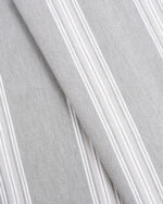 Country Stripes - Broad Gray Ripple Fold Drapes - Image 2