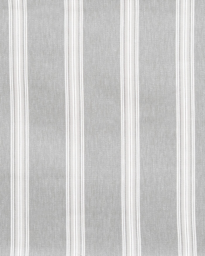 Country Stripes - Broad Gray Ripple Fold Drapes - Image 3