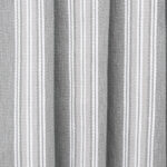 Country Stripes - Broad Gray Ripple Fold Drapes