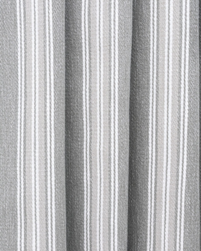 Country Stripes - Broad Gray Custom Curtains - Image 2
